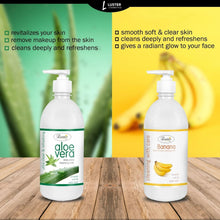 Load image into Gallery viewer, Banana and Aloe vera Cleansing Milk 500 ML (Pack of 2 )