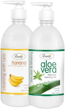 Load image into Gallery viewer, Banana and Aloe vera Cleansing Milk 500 ML (Pack of 2 )