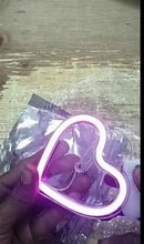 Load image into Gallery viewer, Heart Shaped Car Window Light with Suction Cups Solar Powered