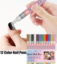 Load image into Gallery viewer, Magic Nail Art Pen® Set of 12 Colors - For Kids & Women's
