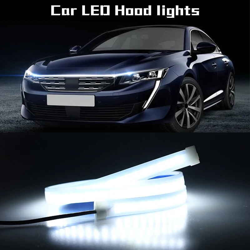 Stylish Card Hood Light LED Strip - White Color