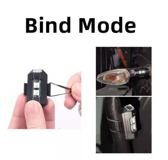 Stylish Multicolor LED Light for Bike & Car - Pack of 2