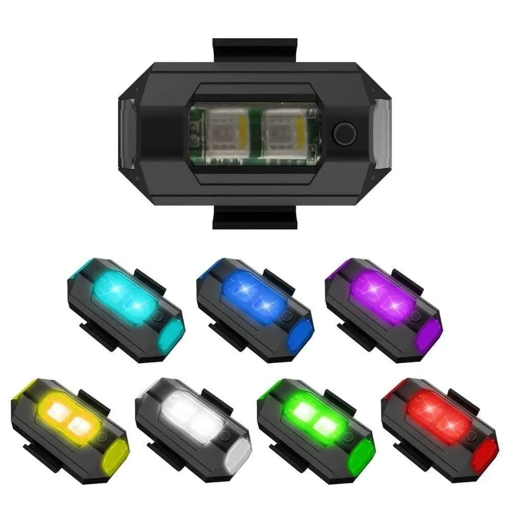 Stylish Multicolor LED Light for Bike & Car - Pack of 2