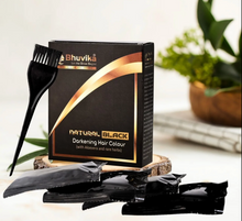Load image into Gallery viewer, Bhuvika Natural Black Hair Dye Powder 15gm -Pack of 4