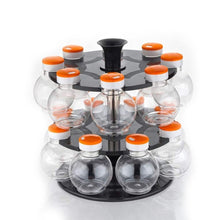 Load image into Gallery viewer, 2015_Multipurpose Revolving Plastic Spice Rack Set (16pcs)