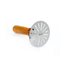 Load image into Gallery viewer, 064 Stainless Steel Potato Masher, Pav Bhaji Masher with wooden handle