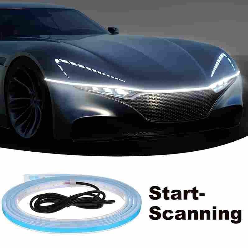 Stylish Card Hood Light LED Strip - White Color