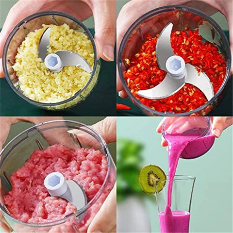 4 In 1 Multifunctional Electric Vegetable Chopper/Slicer Set