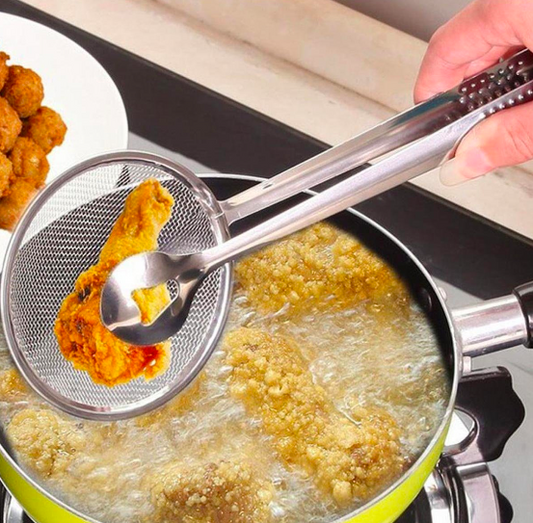Upgraded Stainless Steel Frying Spoon With Holder™