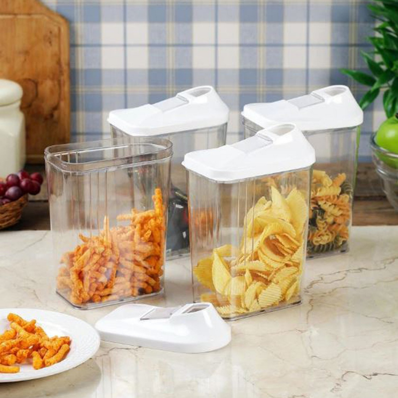 Easy Flow Storage Jar with Lid™ (750ml, Set of 6)