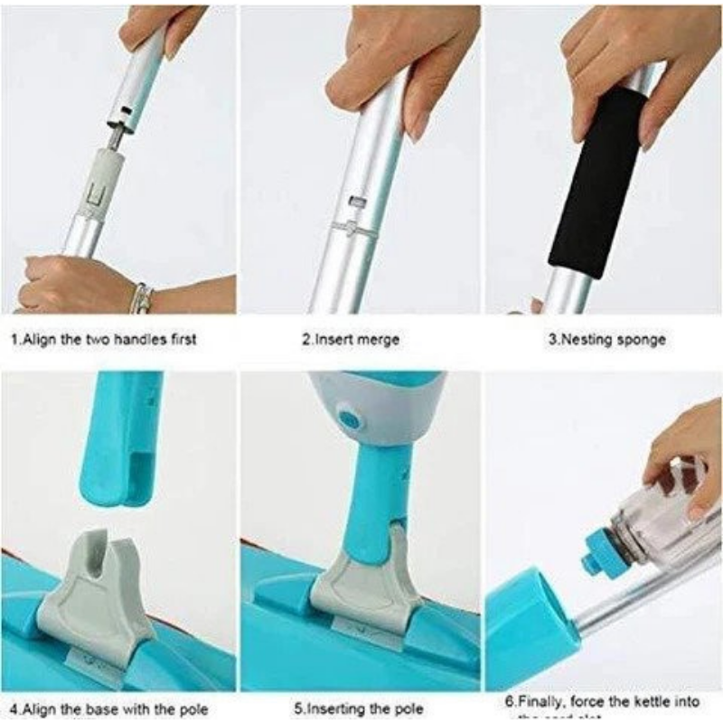 Amazing 360 Degree Healthy Spray Mop™ - With Removable Washable Cleaning Pad