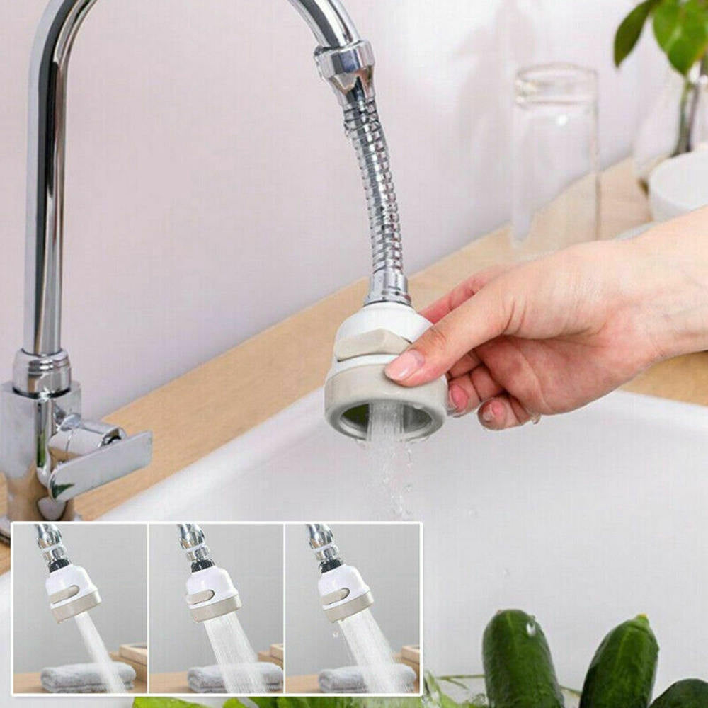 Upgraded 3 Modes Water Saving Nozzle, 360 Degree Rotating Faucet