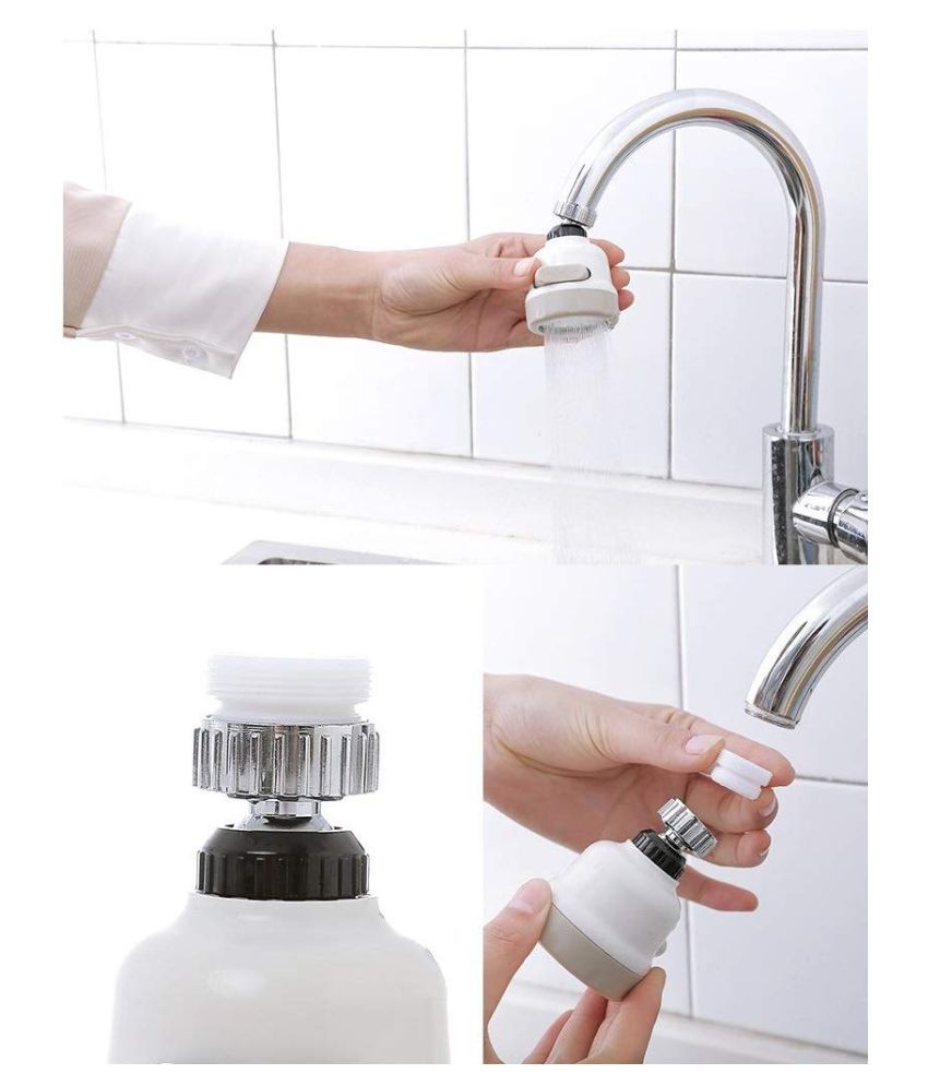 Upgraded 3 Modes Water Saving Nozzle, 360 Degree Rotating Faucet
