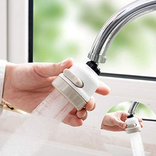 Upgraded 3 Modes Water Saving Nozzle, 360 Degree Rotating Faucet