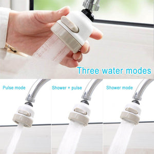 Upgraded 3 Modes Water Saving Nozzle, 360 Degree Rotating Faucet