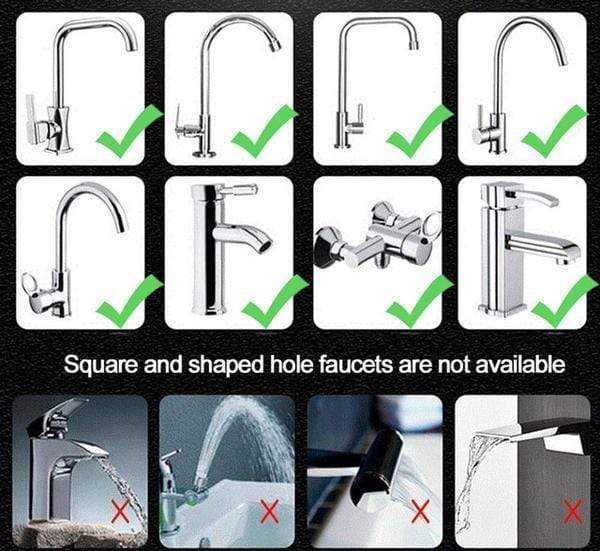 Upgraded 3 Modes Water Saving Nozzle, 360 Degree Rotating Faucet