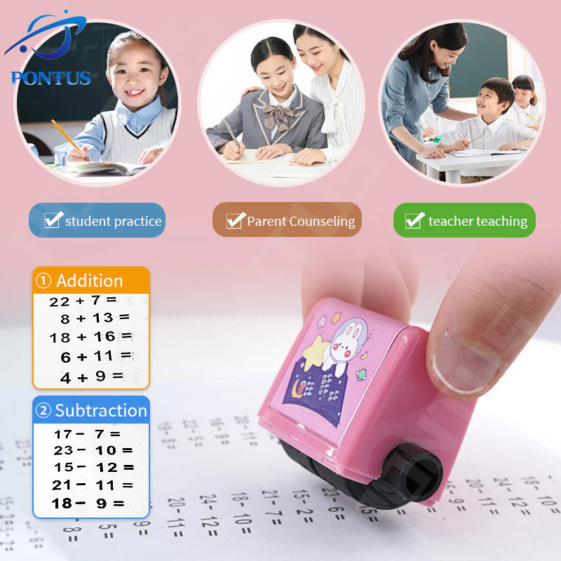 Addition Stamp For Kids Learning - Easy Mathematics
