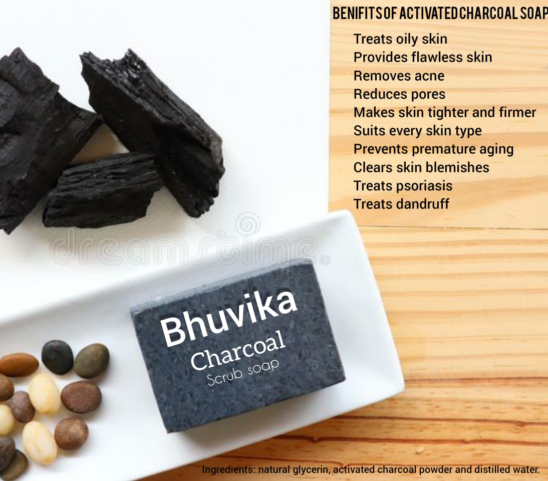 Activated Charcoal Soaps PACK OF 2- Bhuvika™