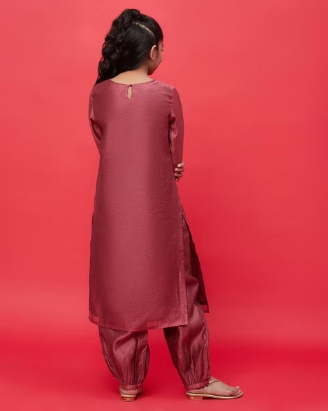 Embroidery Kurta with Bottom - 2 Pc Set