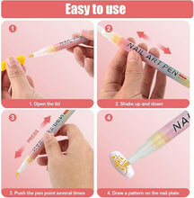Load image into Gallery viewer, Magic Nail Art Pen® Set of 12 Colors - For Kids &amp; Women's
