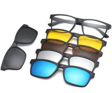 Load image into Gallery viewer, 6 in 1 Clip on Magnetic Stylish Sunglasses
