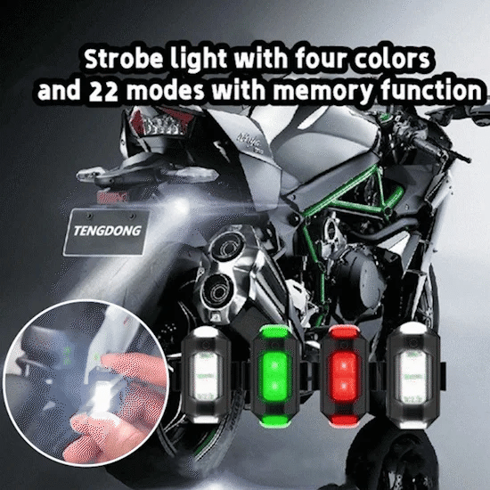 Stylish Multicolor LED Light for Bike & Car - Pack of 2