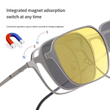 Load image into Gallery viewer, 6 in 1 Clip on Magnetic Stylish Sunglasses
