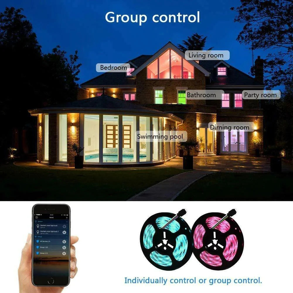 Smart Wifi LED Strip Lights - 10 mtr