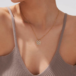 2 in 1 Four Leaf Clover Heart Necklace - Superb Valentine Gift💞