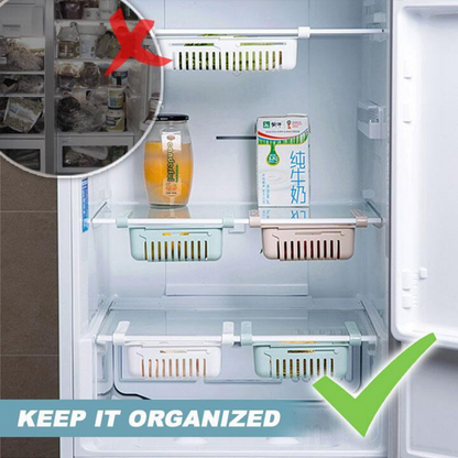 Fridge Organizer™ - Adjustable Storage Rack For Refrigerator Pack of 4