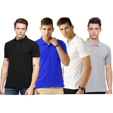 Load image into Gallery viewer, Joggers Park Pack of 4 Polo Matte T-Shirts For Mens
