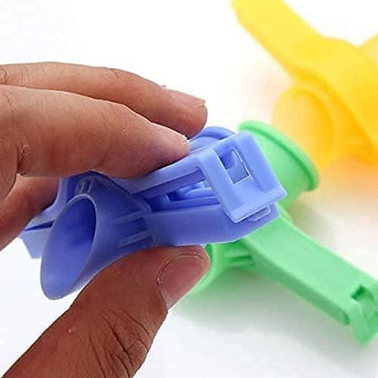Kitchen Food Clip Storage Seal and Pour Spill Proof Clips with Caps (Pack of 4)