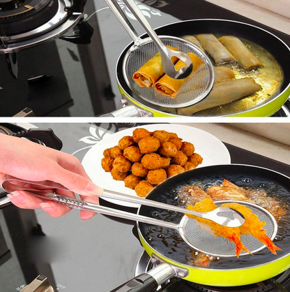 Upgraded Stainless Steel Frying Spoon With Holder™