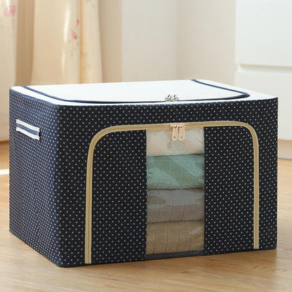 Fabric Storage Boxes™ - For Clothes, Sarees, Bed Sheets, Blanket 66 Litre (Buy 2 Get 1 Free)