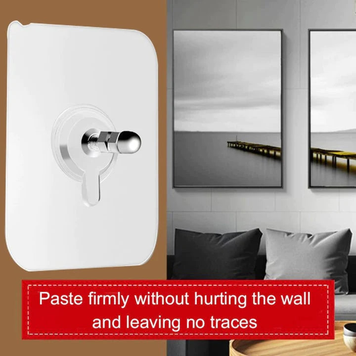 Self Adhesive Nails Wall Mounted NON-Trace Screw Hook Stickers