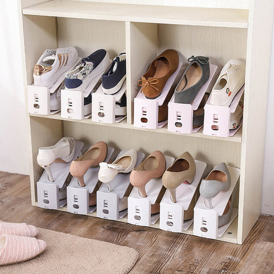 Adjustable Folding Shoe Slot Organizer ™ (Pack of 2)